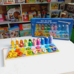 صورة بورد خشبي لصيد الأسماك للأطفال 🎣🧩