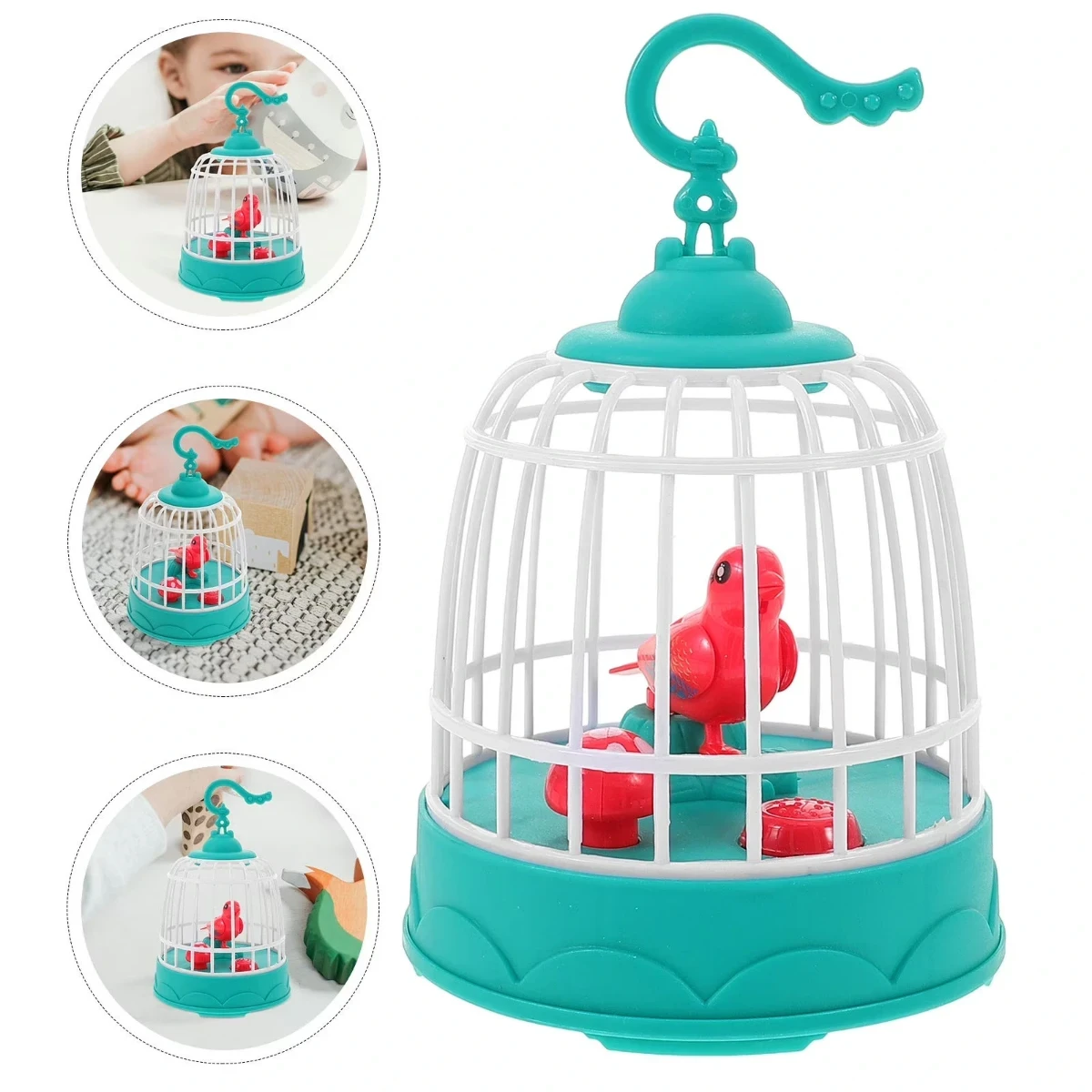 صورة قفص طيور كهربائي تعليمي بلاستيكي للأطفال