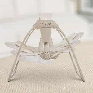 صورة أرجوحة أطفال محمولة Mastela مع ألحان و5 سرعات – خفيفة وآمنة