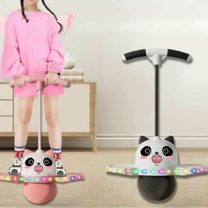 صورة كرة بوجو باندا مع ألعاب مضيئة – لوح توازن للأطفال حتى 150 باوند