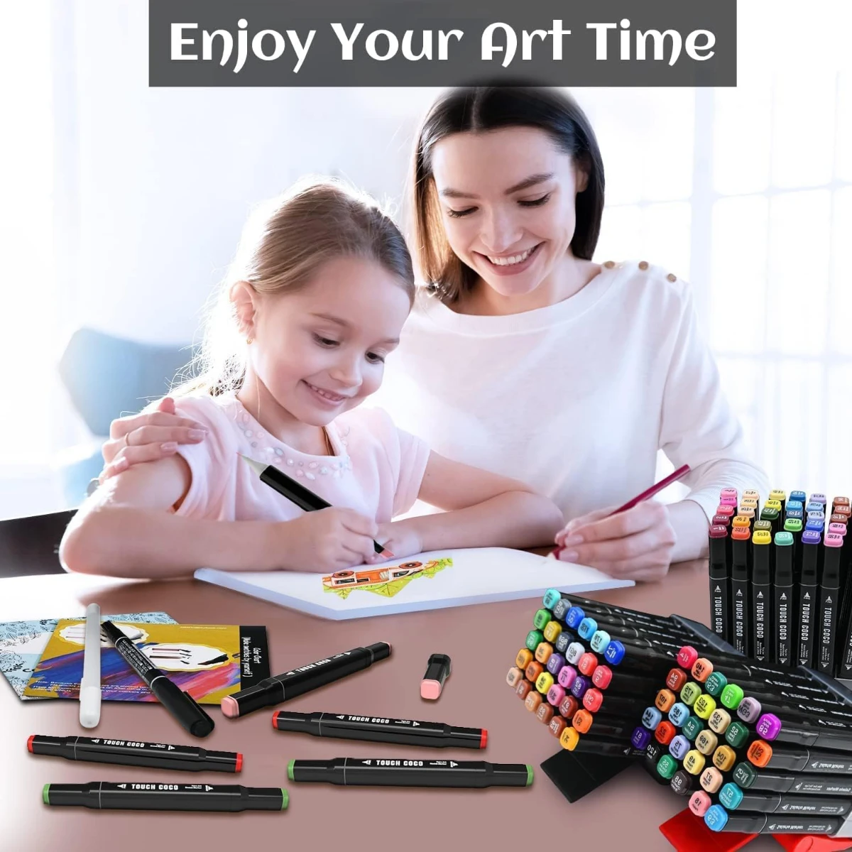 صورة مجموعة ألوان Touch – 80 قطعة ماركر مزدوج الطرف