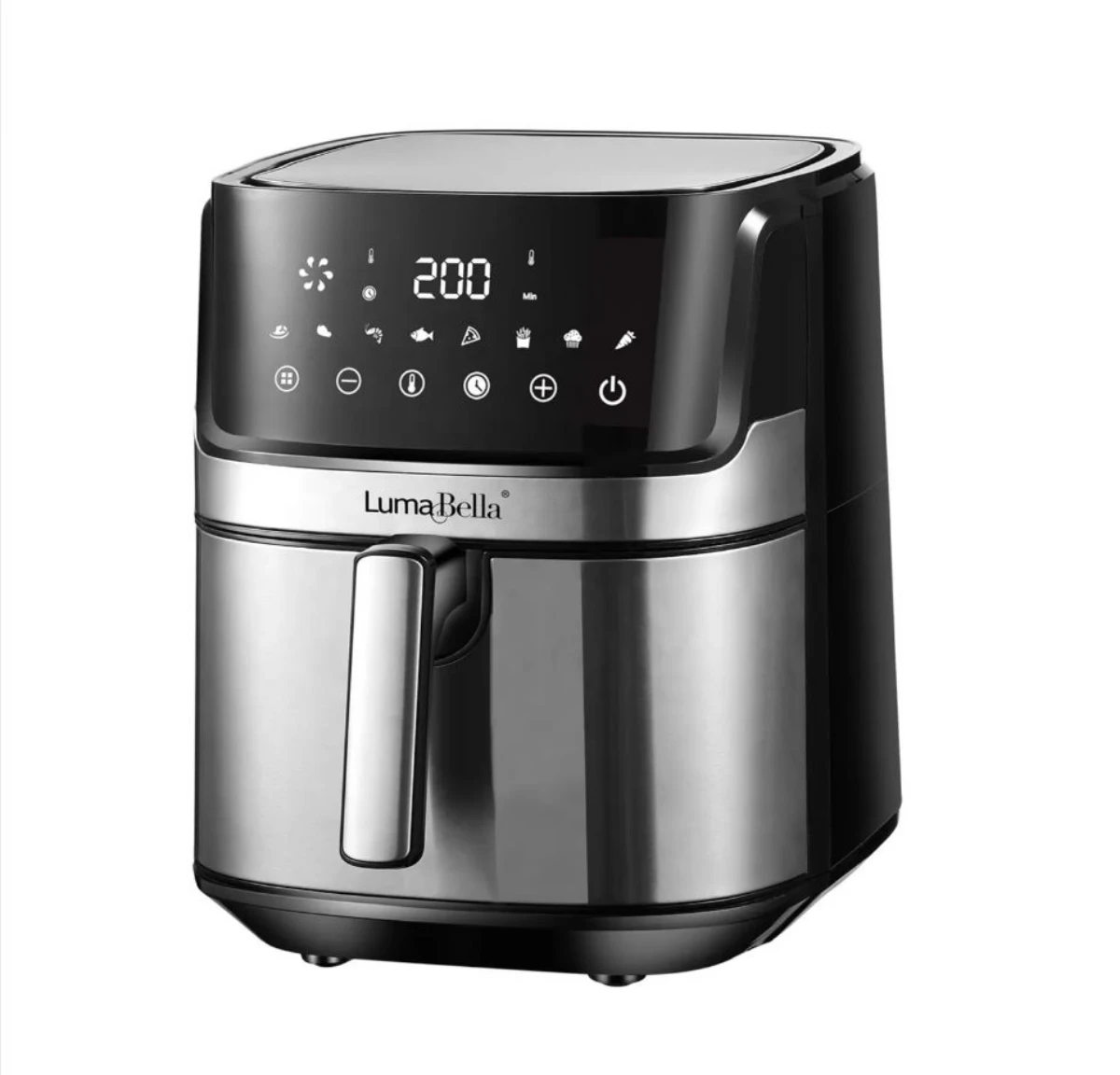 صورة قلاية هوائية ديجيتال سعة 9.5 لتر - 1700 واط - ستانلس ستيل - Air Fryer للعائلة الكبيرة