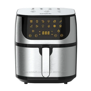 صورة قلاية هوائية ديجيتال سعة 6 لتر - 1400 واط - ستانلس ستيل - تصميم مدمج وأنيق