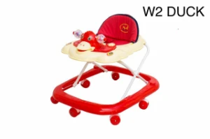 صورة مشاية أطفال آمنة - متعددة المستويات وقابلة للطي - مقعد مريح وألعاب تعليمية