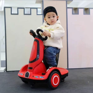 صورة سيارة توازن كهربائية للأطفال - قيادة ذاتية وريموت كنترول للوالدين - لعبة شحن تعليمية