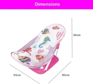 صورة كرسي استحمام محمول للأطفال بمخدة مقعد قابلة للتعديل من فانتاستيك كيد