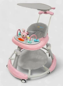 صورة مشاية أطفال قابلة للطي  مع أصوات وأضواء وألعاب تفاعلية