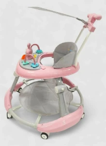 صورة مشاية أطفال قابلة للطي  مع أصوات وأضواء وألعاب تفاعلية