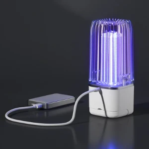 صورة مصيدة حشرات معلقة داخلية، مصباح ليلي قابل لإعادة الشحن، مصباح صيفي خارجي محمول