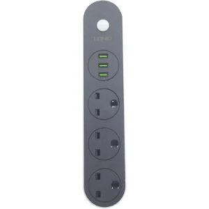 صورة مشترك كهربائي 2500 وات مع USB ونوع-C — كابل 2 متر