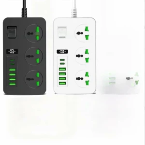 صورة توصيلة كهرباء 3 مقابس و6 منافذ UDB