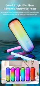 صورة مكبر صوت بتقنية البلوتوث TG384، مكبر صوت محمول مقاوم للماء للاستخدام الخارجي، مزود بسماعات TWS 1200 مللي أمبير في الساعة، مزود بمضخم صوت، وراديو FM، وخط AUX