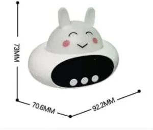 صورة ساعة منبه رقمية ليد مع مكبر صوت بلوتوث لاسلكي للأغاني بفتحة USB وشاشة ليد للقراءة وغرفة النوم والمكتب