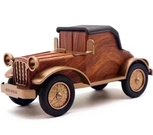 صورة سماعة بلوتوث بتصميم السيارة الكلاسيكية الفاخرة