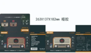 صورة راديو طراز كلاسيكي قابل لإعادة الشحن من طراز Meier M-2032BT