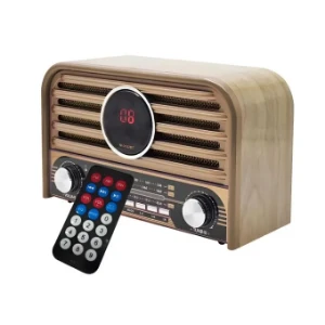 صورة راديو طراز كلاسيكي قابل لإعادة الشحن من طراز Meier M-2032BT