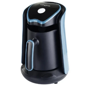 صورة ماكينة قهوة كهربائية 600 واط باللون الأزرق للمنزل والمكتب