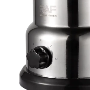 صورة مطحنة تلقائية للمكسرات والتوابل RAF مكونة من 4 شفرات مطحنة حبوب القهوة سعة 500 مل مطحنة كهربائية من الفولاذ المقاوم للصدأ مع مقبض