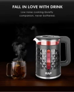 صورة غلاية كهربائية زجاجية – فولاذ مقاوم للصدأ عالي الجودة