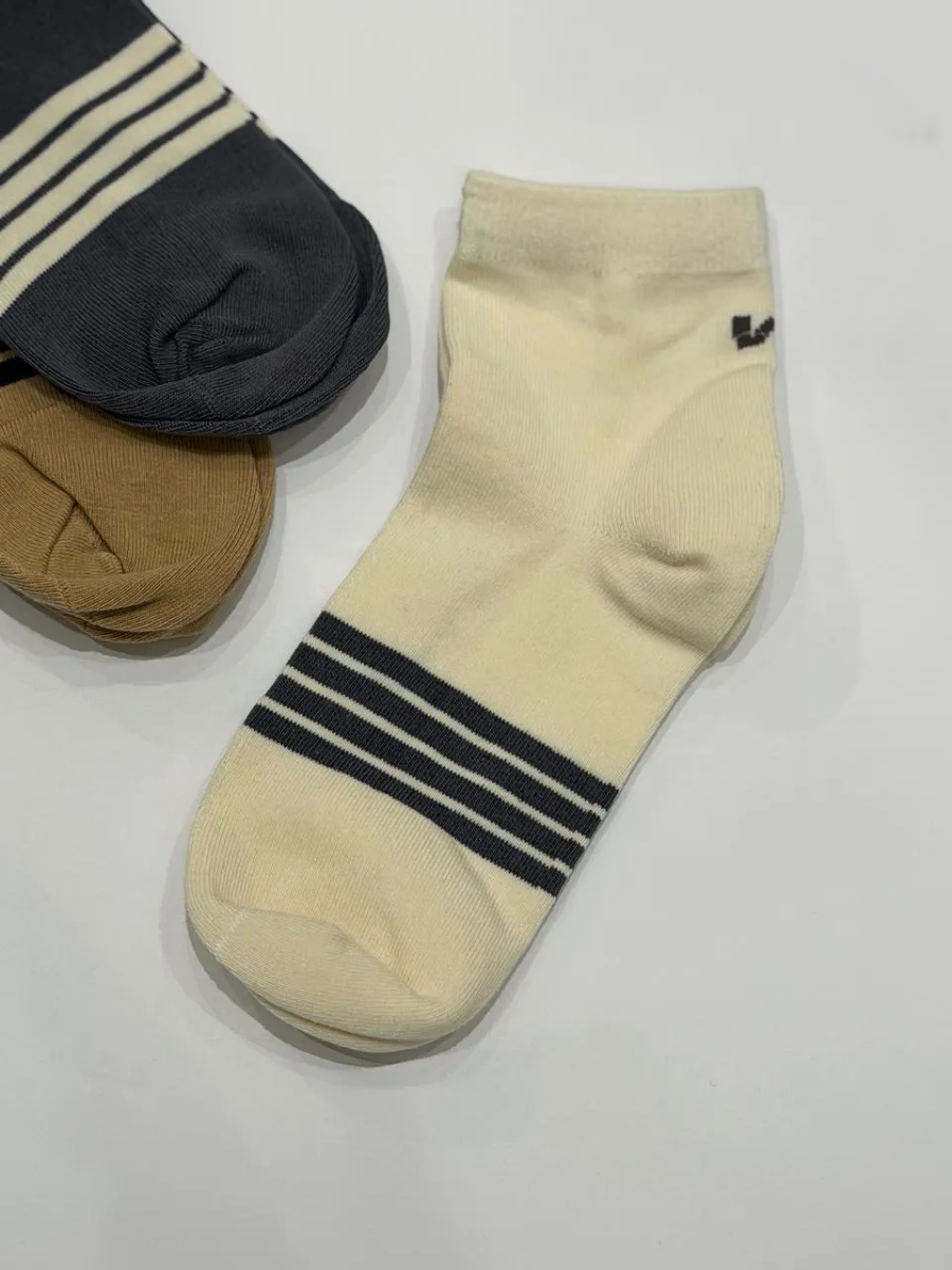 صورة علبة 3 قطع شراب رجالي قطن مريح ناعم، متين، أصلي، مريح، شحن سريع