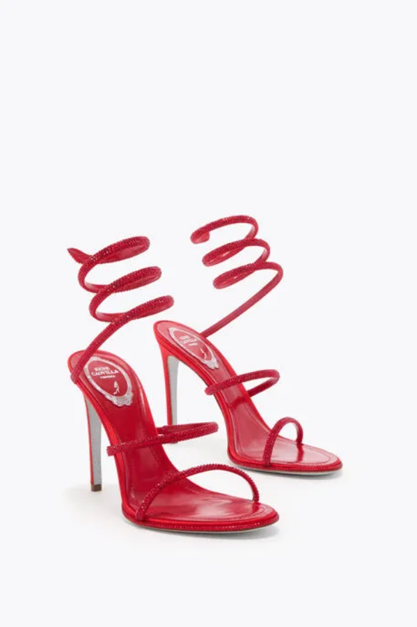 صورة صندل "سيرين" اللولبي المرصع بالكريستال.