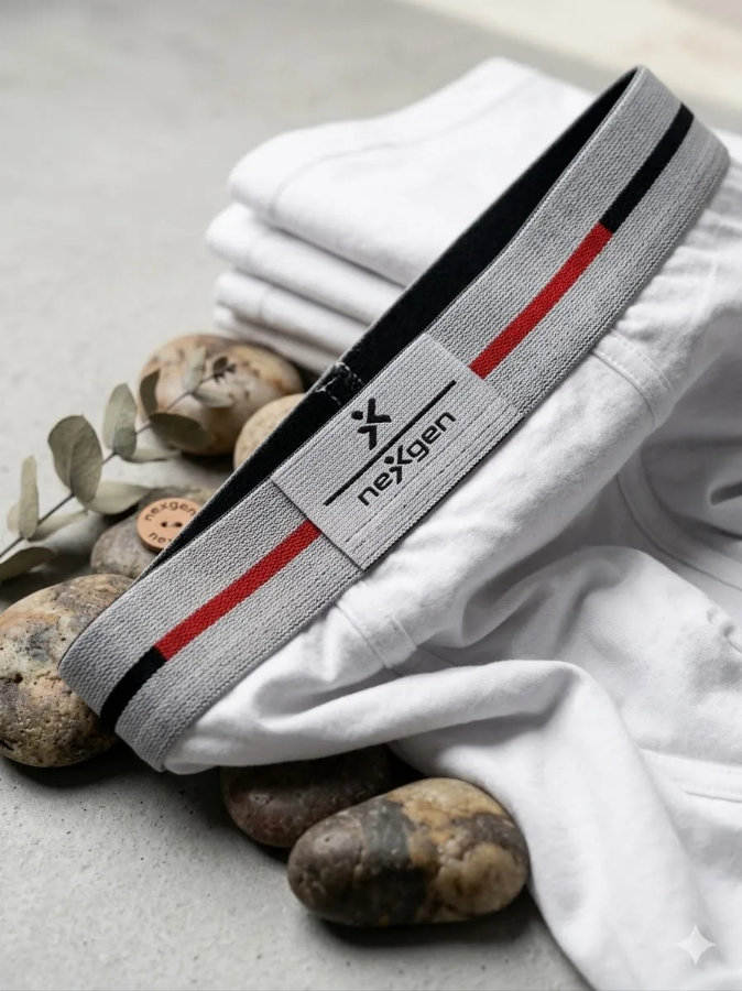 صورة حزمة من3   قطع بوكسر رجالي "  قطن ناعم مع مطاط مرن (أبيض)