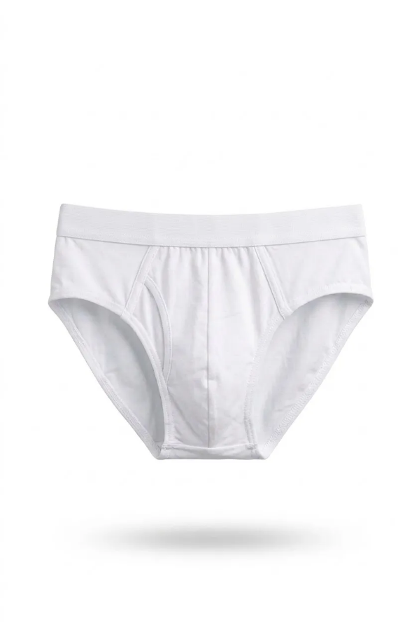 صورة حزمة من3  قطع بوكسر رجالي قطن كلاسيكي أبيض - راحة فائقة وحرية حركة (سادة)