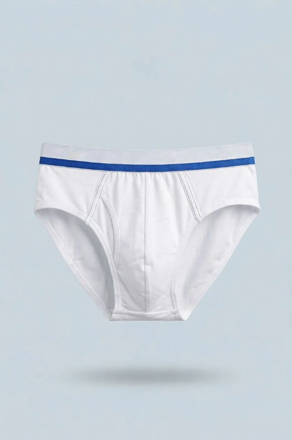 صورة حزمة من3  قطع بوكسر رجالي قطن كلاسيكي أبيض - راحة فائقة وحرية حركة (سادة)