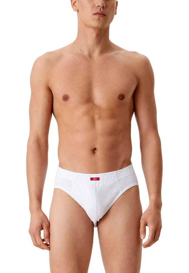 صورة 3 قطع سروال رجالي أبيض قطن مريح