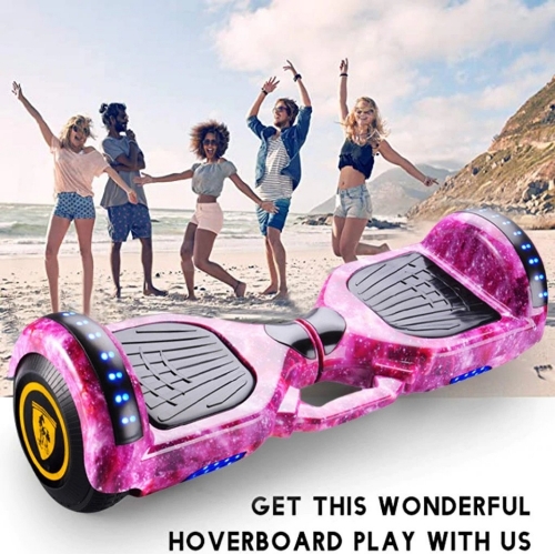 صورة   سكوتر كهربائي التوازن الذاتي 6.5˝ مع محرك قوي وتصميم عصري بأضواء مدمجة Smart Balance Wheel Hoverboard 6.5 bluetooth & LED Light
