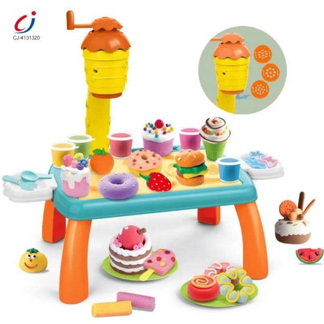 Show details for طاولة WARKAN  التعليمية للأطفال بالطين الملون diy الآيس كريم للألعاب Picture of طاولة WARKAN  التعليمية للأطفال بالطين الملون diy الآيس كريم للألعاب