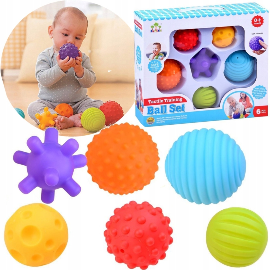 Picture of كور سيليكون ٦ قطع | كرات آمنة ومرنة للرضع والأطفال