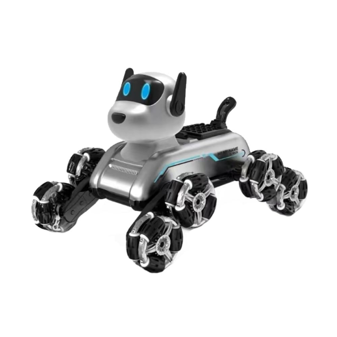 Show details for روبوت كلب متحكم عن بعد، لعبة إلكترونية مع عجلات متعددة الاتجاهات،جهاز تحكم ساعة (فضي) Picture of روبوت كلب متحكم عن بعد، لعبة إلكترونية مع عجلات متعددة الاتجاهات،جهاز تحكم ساعة (فضي)