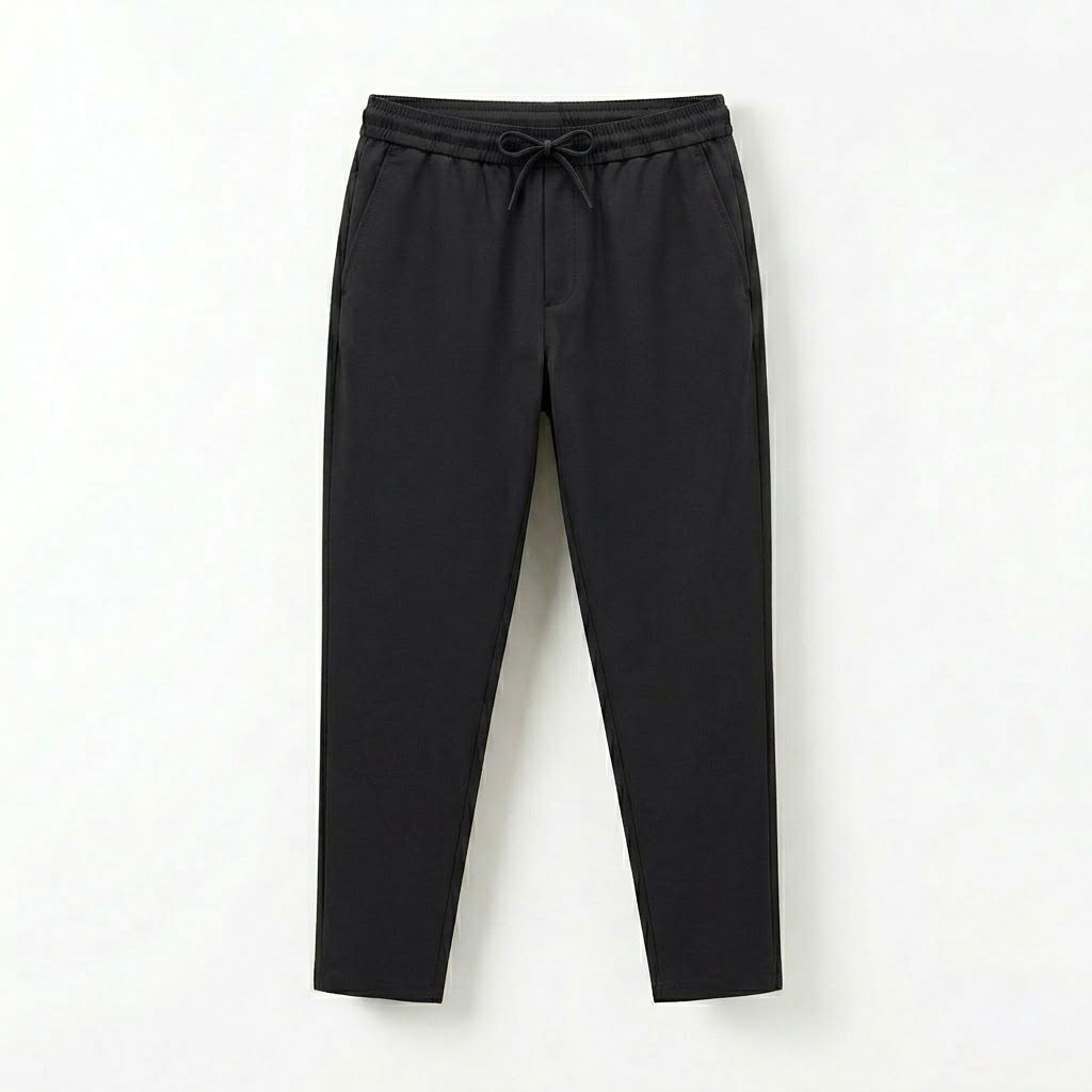 Men's Relaxed Cotton-Blend Drawstring Pants