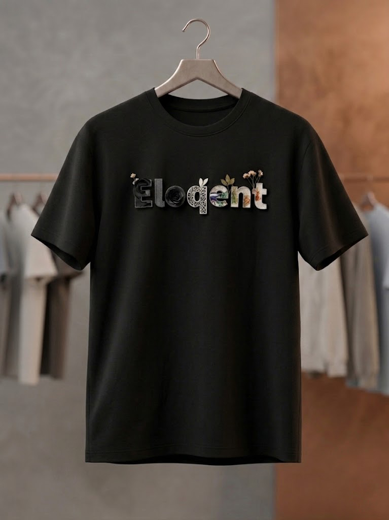 Elegant" White Cotton T-Shirt