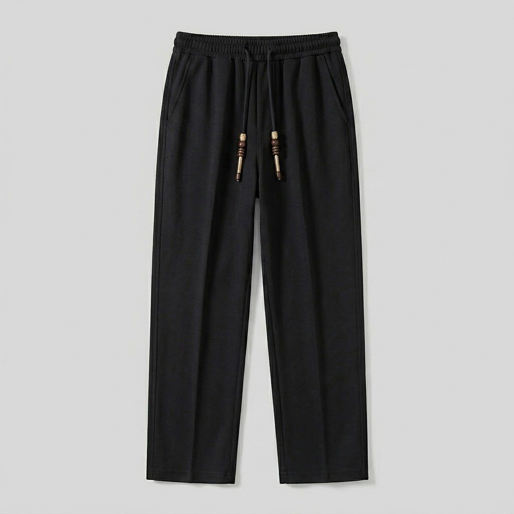 Classic Urban Casual Comfortable Trousers – Dark Black