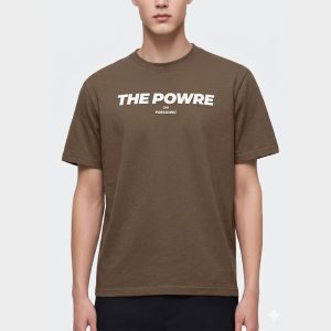 The Powre Raised Lettering Casual Tee