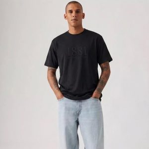 Stealth Embossed Tee – Onyx Black