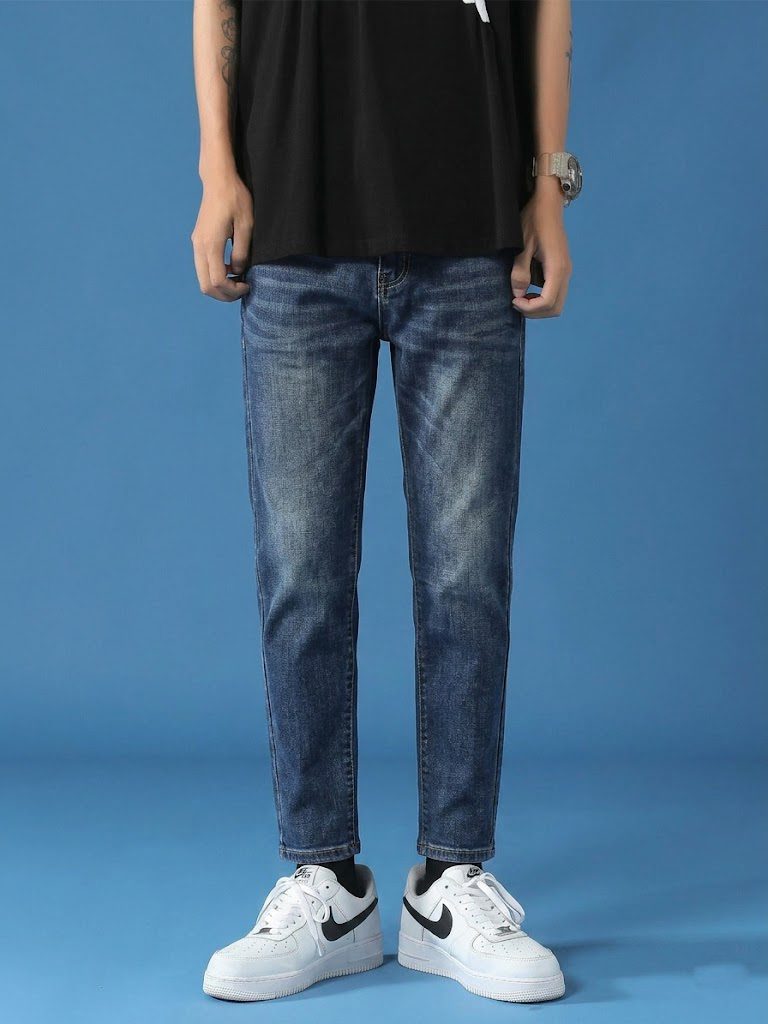 Men's Regular-Fit Dark Washed Jeans