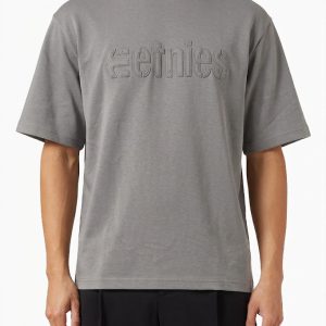 Men’s Letter  Shadow Casual Round Neck T-Shirt