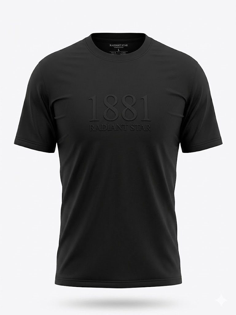 Stealth Embossed Tee – Onyx Black