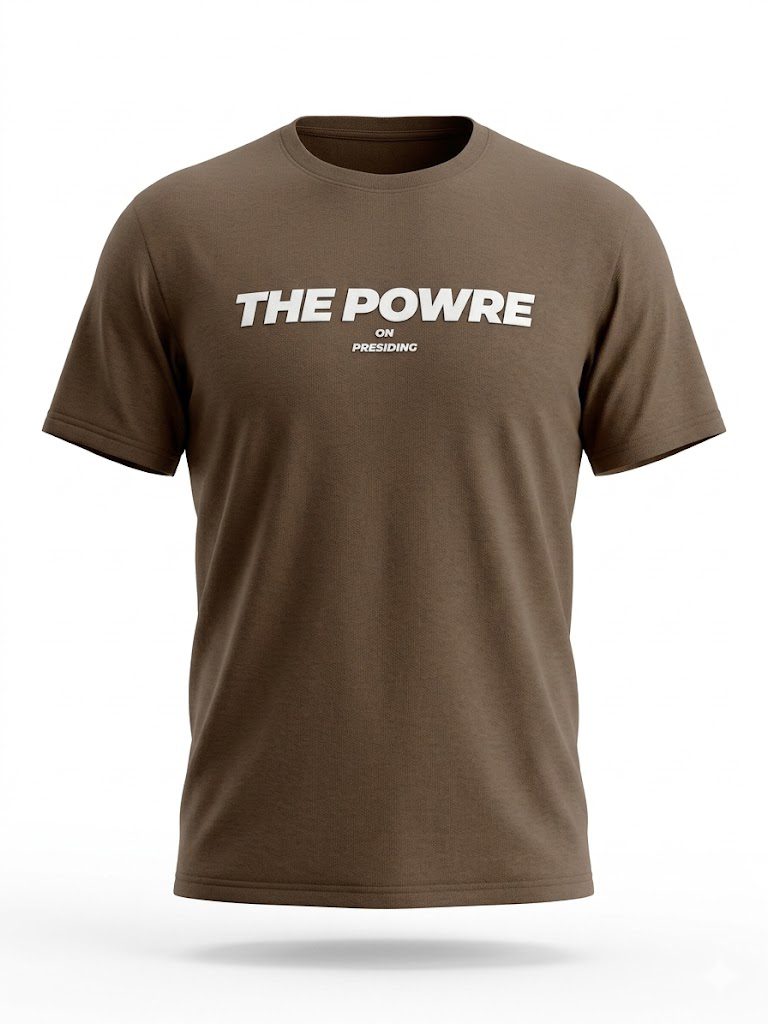 The Powre Raised Lettering Casual Tee