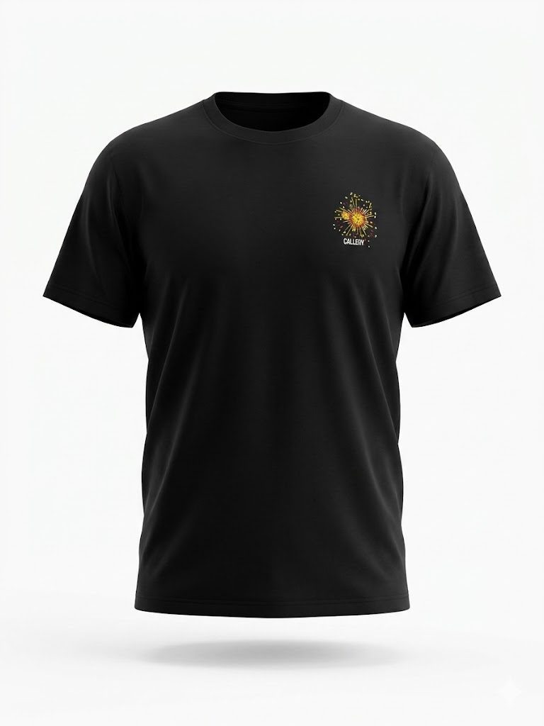 Gallery Minimalist Firework Chest Print Tee