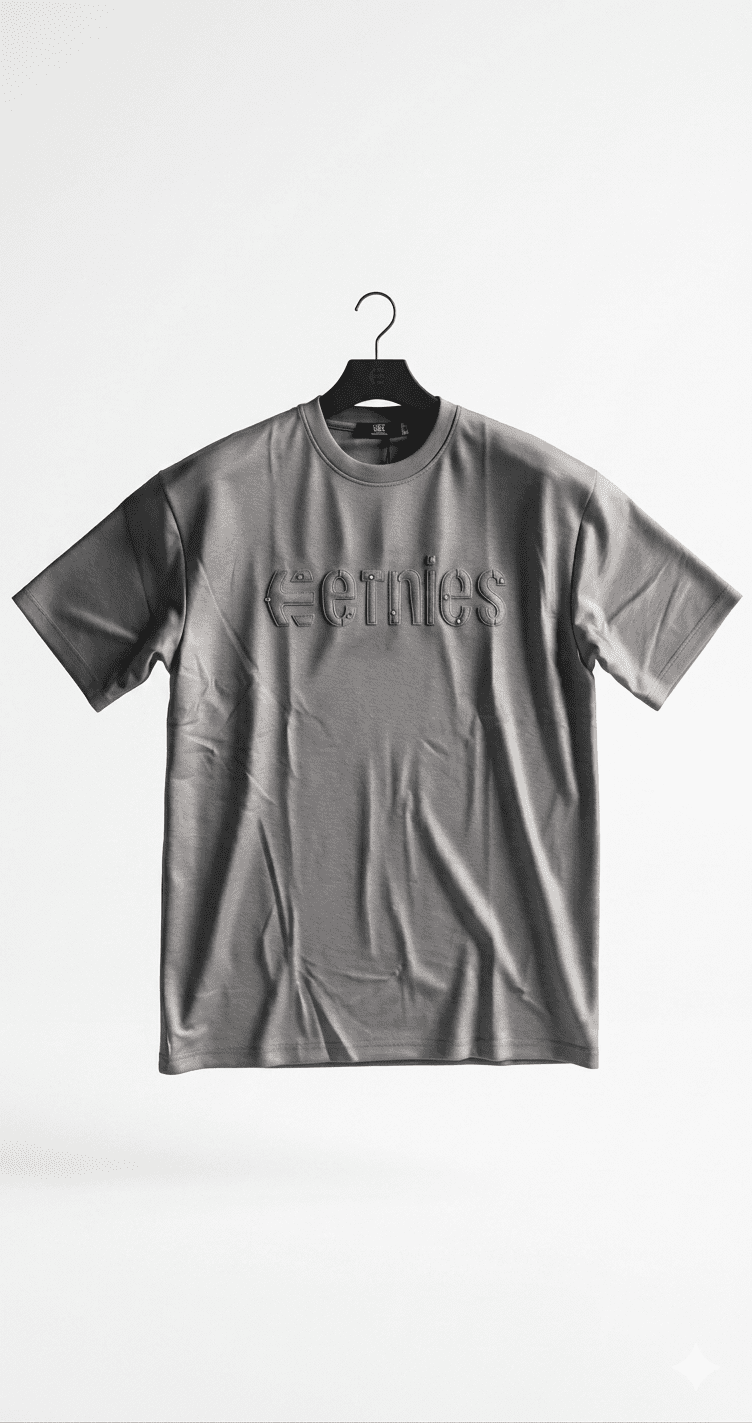 Men's Letter  Shadow Casual Round Neck T-Shirt