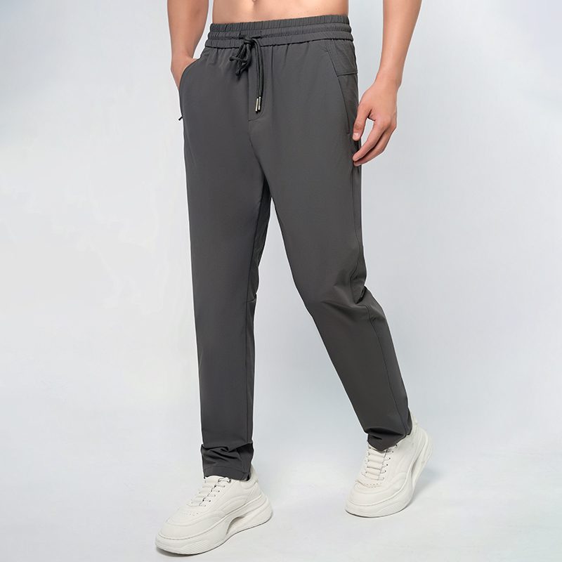Men's Relaxed Cotton-Blend Drawstring Pants