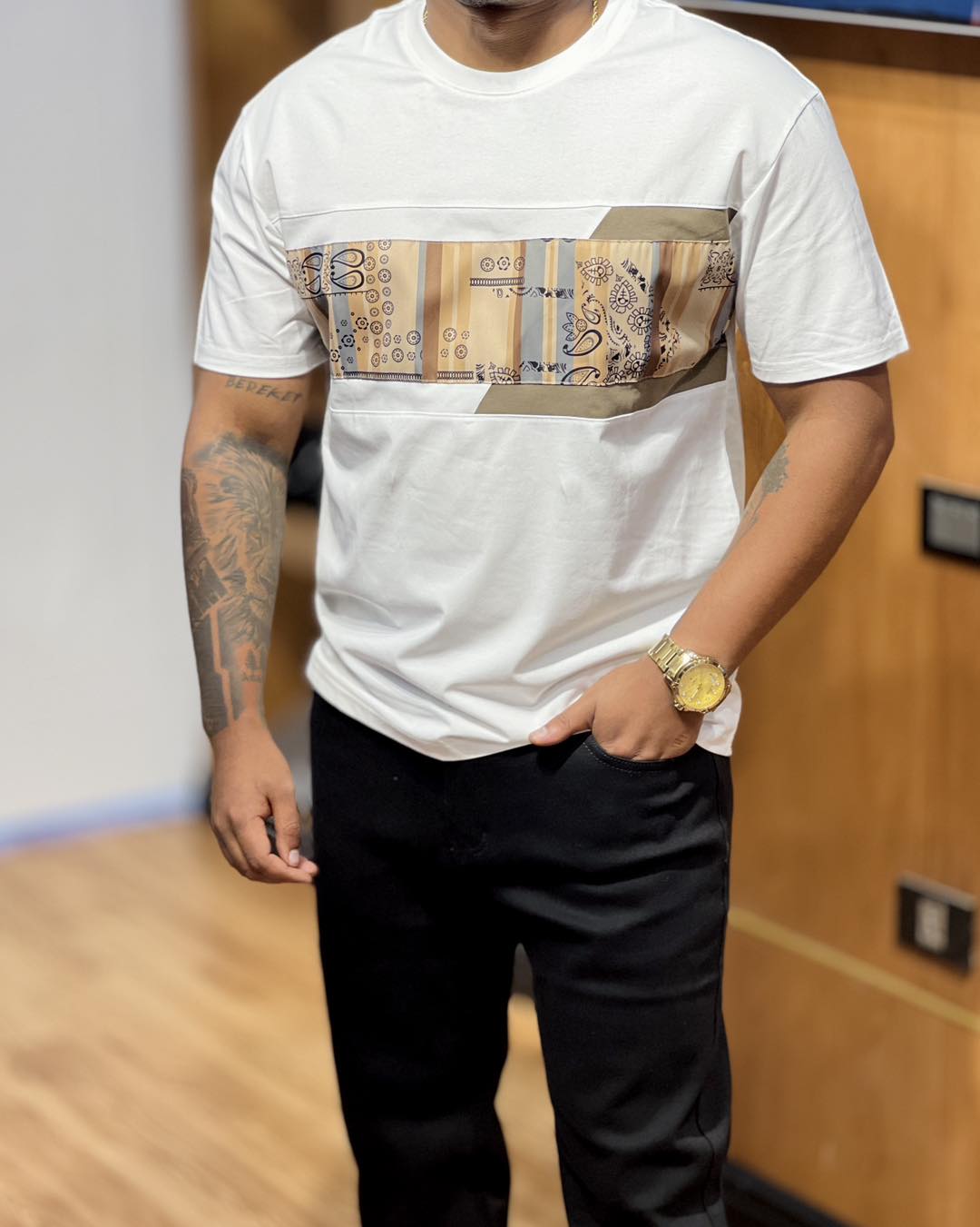 Men's Urban Streetwear T-Shirt – Black