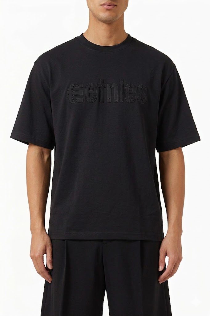 Men's Letter  Shadow Casual Round Neck T-Shirt