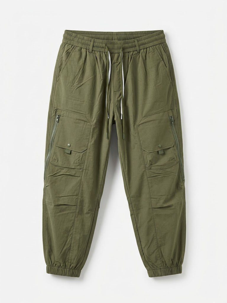 Casual "parachute" style pants that combine a modern sporty look with everyday practicality