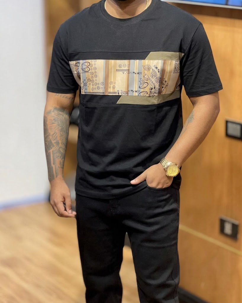 Men's Urban Streetwear T-Shirt – Black