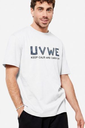 Men’s Letter & Casual Crew Neck T-Shirt